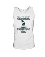 CONNECTICUT GIRL LIFE TOOK TO GEORGIA Unisex Tank tile