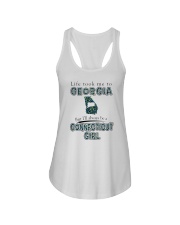 CONNECTICUT GIRL LIFE TOOK TO GEORGIA Ladies Flowy Tank tile