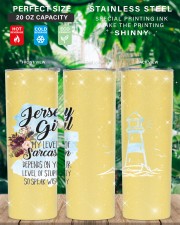 Jersey Girl My Level Of Sarcasm 20oz Glitter Tumbler aos-glitter-tumbler-straight-shape-20oz-lifestyle-front-08
