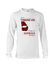 TENNESSEE GIRL LIVING IN GEORGIA WORLD Long Sleeve Tee tile