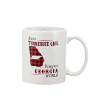 TENNESSEE GIRL LIVING IN GEORGIA WORLD Mug tile