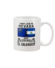 LIVE IN NEVADA BEGAN IN EL SALVADOR Mug tile