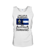 LIVE IN KANSAS BEGAN IN HONDURAS Unisex Tank tile