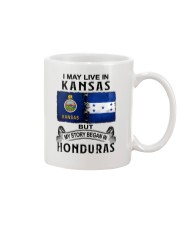 LIVE IN KANSAS BEGAN IN HONDURAS Mug tile