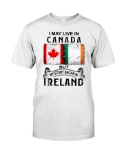 LIVE IN CANADA BEGAN IN IRELAND Classic T-Shirt tile
