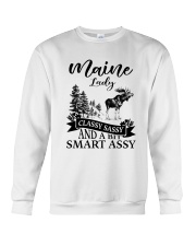 Maine Lady Classy Sassy Crewneck Sweatshirt tile