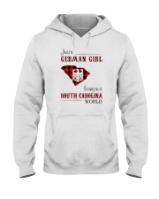 GERMAN GIRL LIVING IN SOUTH CAROLINA WORLD Hooded Sweatshirt tile