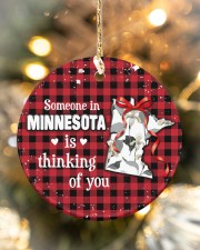 Someone In Minnesota Is Thinking Of You Circle ornament - single (porcelain) aos-circle-ornament-single-porcelain-lifestyles-05
