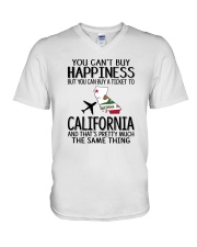 YOU CAN BUY A TICKET TO CALIFORNIA V-Neck T-Shirt thumbnail