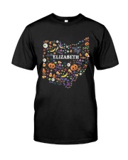 Ohio Map Halloween Custom Name Classic T-Shirt front