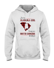 ALABAMA GIRL LIVING IN SOUTH CAROLINA WORLD Hooded Sweatshirt tile