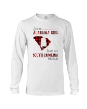 ALABAMA GIRL LIVING IN SOUTH CAROLINA WORLD Long Sleeve Tee tile