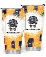 Mississippi Girl Map Glitter Tumbler tile