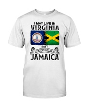 LIVE IN VIRGINIA BEGAN IN JAMAICA Classic T-Shirt tile