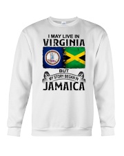 LIVE IN VIRGINIA BEGAN IN JAMAICA Crewneck Sweatshirt thumbnail