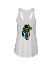 South Africa Map Heart Ladies Flowy Tank tile