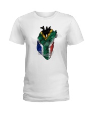 South Africa Map Heart Ladies T-Shirt tile
