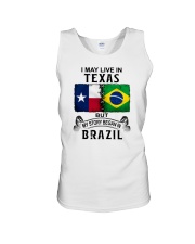 LIVE IN TEXAS BEGAN IN BRAZIL Unisex Tank thumbnail