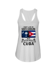 LIVE IN SOUTH CAROLINA BEGAN IN CUBA Ladies Flowy Tank tile