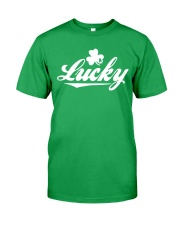 Rhode Island Map Lucky Classic T-Shirt front