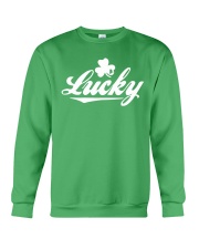 Rhode Island Map Lucky Crewneck Sweatshirt tile
