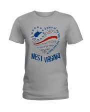 A PIECE OF MY HEART AND SOUL LIVES IN WV Ladies T-Shirt tile
