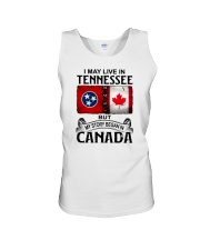 LIVE IN TENNESSEE BUT MY STORY BEGAN IN CANADA Unisex Tank tile