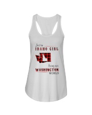 IDAHO GIRL LIVING IN WASHINGTON WORLD Ladies Flowy Tank thumbnail