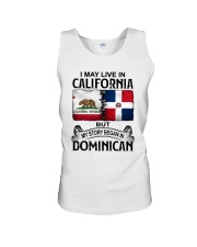 LIVE IN CALIFORNIA BEGAN IN DOMINICAN Unisex Tank tile