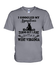 TURNS OUT I JUST NEED TO GO TO WEST VIRGINIA V-Neck T-Shirt thumbnail