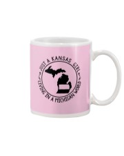 KANSAS GIRL LIVING IN MICHIGAN WORLD Mug tile