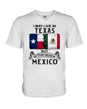 LIVE IN TEXAS BEGAN IN MEXICO V-Neck T-Shirt thumbnail