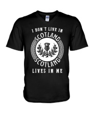 SCOTLAND LIVES IN ME V-Neck T-Shirt tile