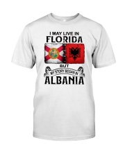 LIVE IN FLORIDA BEGAN IN ALBANIA Classic T-Shirt tile