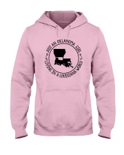 OKLAHOMA GIRL LIVING IN A LOUISIANA WORLD Hooded Sweatshirt tile
