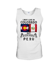 LIVE IN COLORADO BEGAN IN PERU Unisex Tank thumbnail