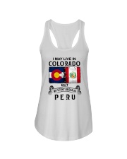 LIVE IN COLORADO BEGAN IN PERU Ladies Flowy Tank thumbnail