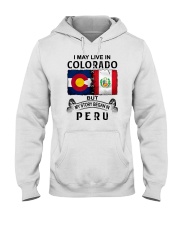 LIVE IN COLORADO BEGAN IN PERU Hooded Sweatshirt thumbnail