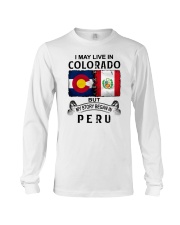 LIVE IN COLORADO BEGAN IN PERU Long Sleeve Tee thumbnail
