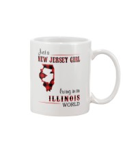 JERSEY GIRL LIVING IN ILLINOIS WORLD Mug thumbnail