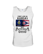 LIVE IN KANSAS BEGAN IN OHIO Unisex Tank tile