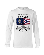 LIVE IN KANSAS BEGAN IN OHIO Long Sleeve Tee tile