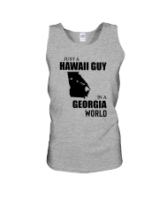 JUST A HAWAII GUY IN A GEORGIA WORLD Unisex Tank thumbnail