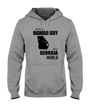 JUST A HAWAII GUY IN A GEORGIA WORLD Hooded Sweatshirt thumbnail