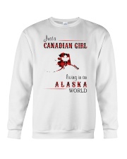 CANADIAN GIRL LIVING IN ALASKA WORLD Crewneck Sweatshirt tile
