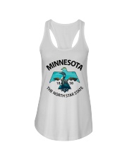 Minnesota The North Star State Ladies Flowy Tank tile