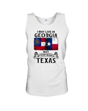 LIVE IN GEORGIA BUT MY STORY BEGAN IN TEXAS Unisex Tank tile
