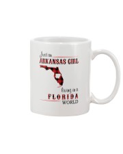 ARKANSAS GIRL LIVING IN FLORIDA WORLD Mug tile