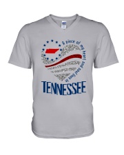 A PIECE OF MY HEART AND SOUL LIVES IN TENNESSEE V-Neck T-Shirt tile