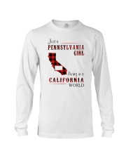 PENNSYLVANIA GIRL LIVING IN CALIFORNIA WORLD Long Sleeve Tee thumbnail